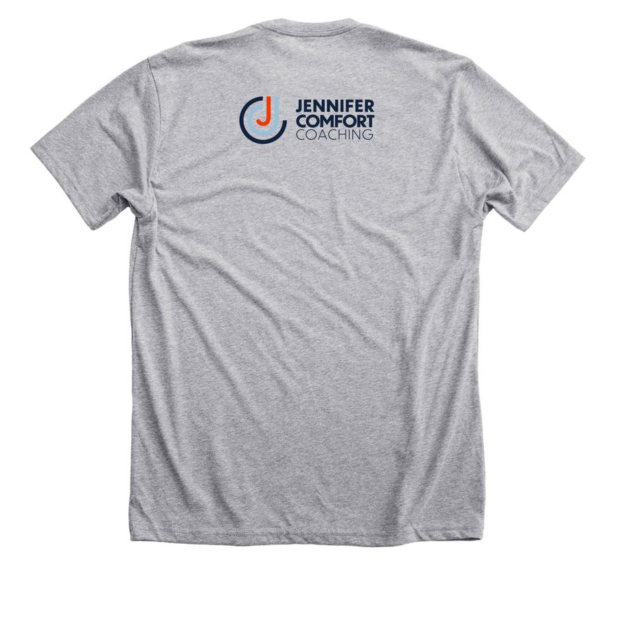 Jennifer Comfort Coaching&nbsp;, a Athletic Heather Premium Unisex Tee (back-view)