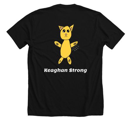 I can Fight Cancer&nbsp;, a Solid Black Blend Premium Unisex Tee (back-view)