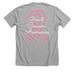PINK FOR HEATHER&nbsp;, a Athletic Heather Premium Unisex Tee (back-view)