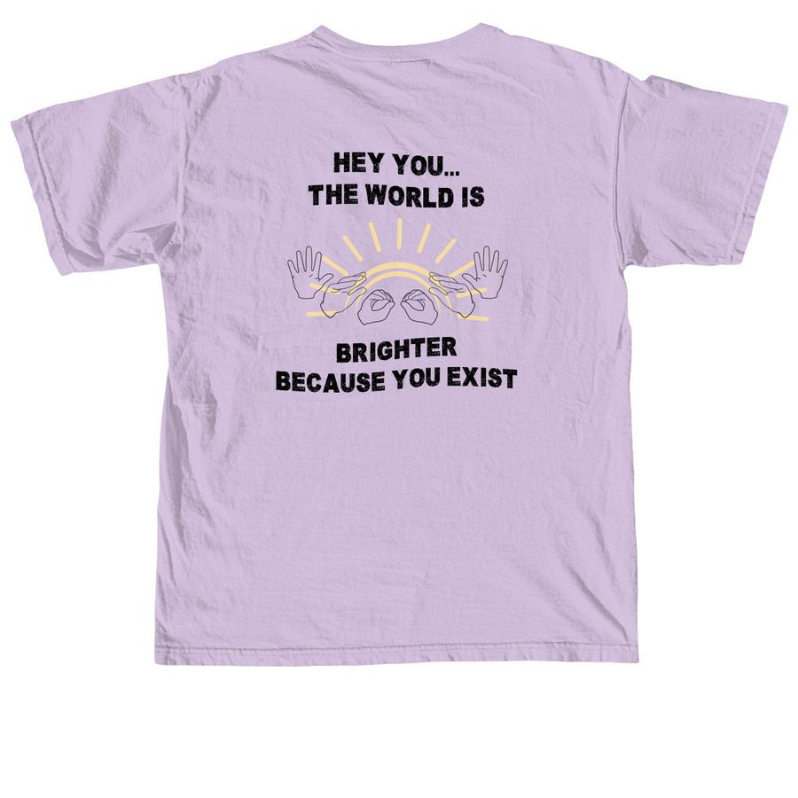 Limited Edition: Please Stay, a Orchid Comfort Colors Unisex Tee (back-view)