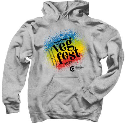 Twin Cities Veg Fest 2026, a Sport Grey Pullover Hoodie