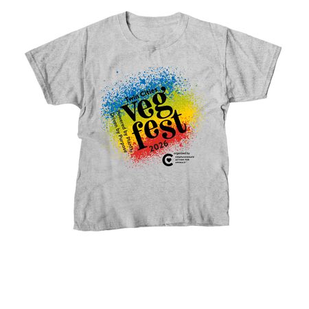 Twin Cities Veg Fest 2026, a Sport Grey Youth Unisex Tee