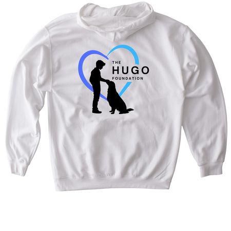 Basics Set - Back Logo, a White Gildan Softstyle Pullover Hoodie