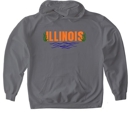By the Water, a Charcoal Gildan Softstyle Pullover Hoodie