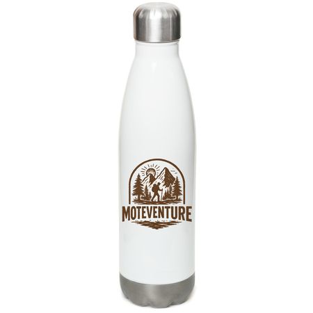 Rustic Spirit, Modern Soul Water Bottle, a White Stainless Steel Water Bottle