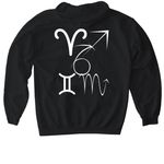 Fyf&nbsp;, a Black Gildan Softstyle Pullover Hoodie (back-view)