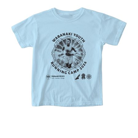 Wabanaki Youth Running Camp, a Chambray Comfort Colors Youth Tee