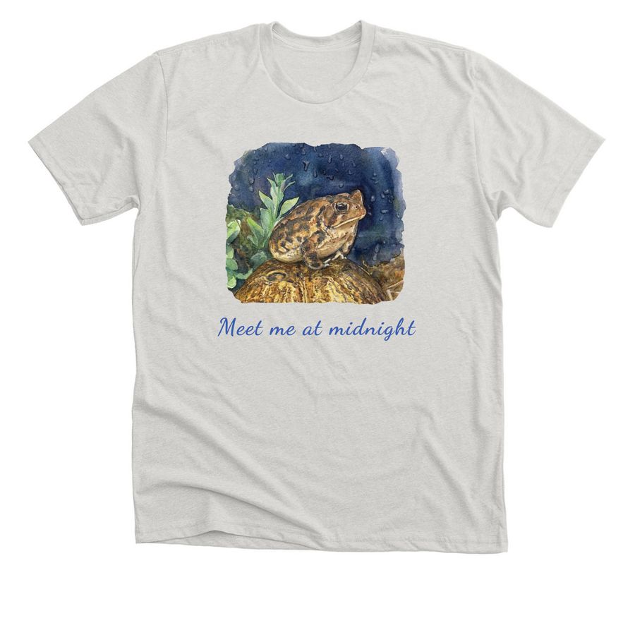 Meet the toads at midnight!, a Heather Cement Premium Unisex Tee