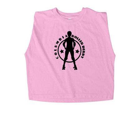 CQS&nbsp;, a Faded Powder Pink Women's Heavyweight Garment Dye Muscle Tee