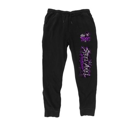 TOXICITY At Its Comfiest, a Black Midweight Fleece Joggers