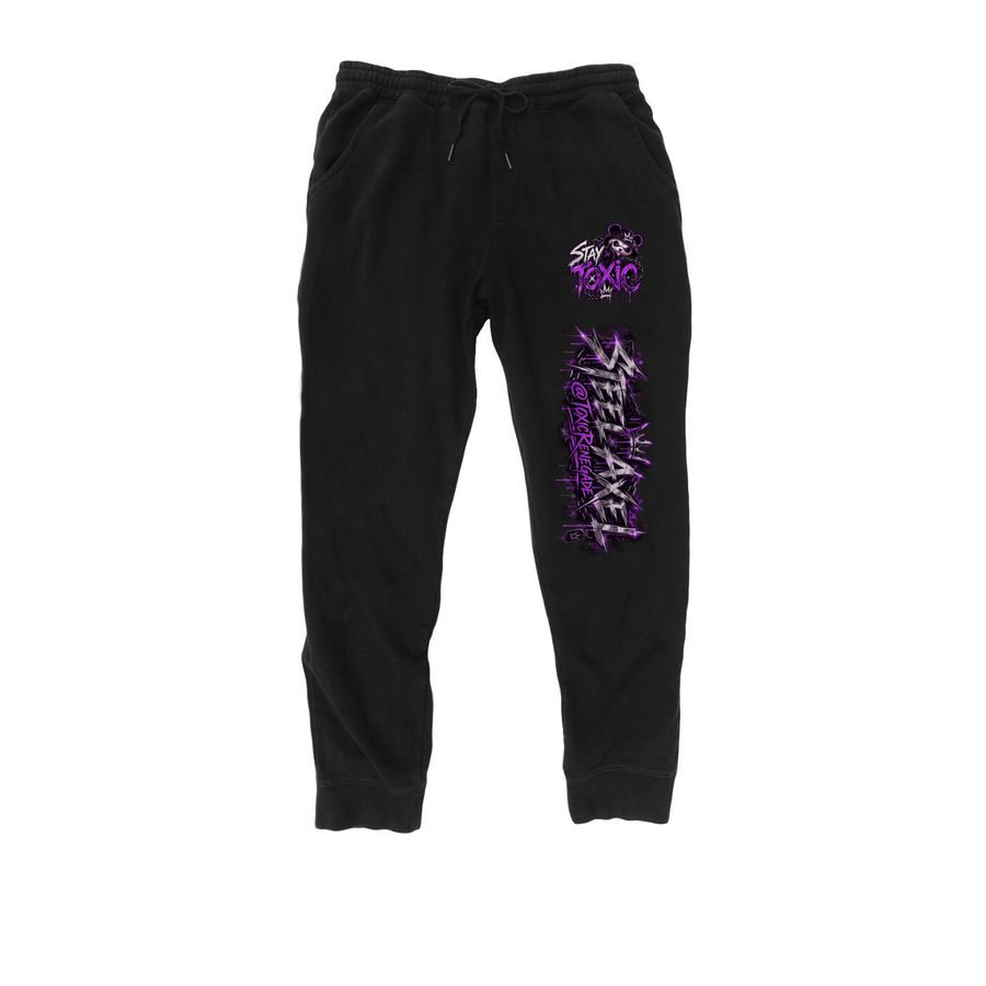TOXICITY At Its Comfiest, a Black Midweight Fleece Joggers