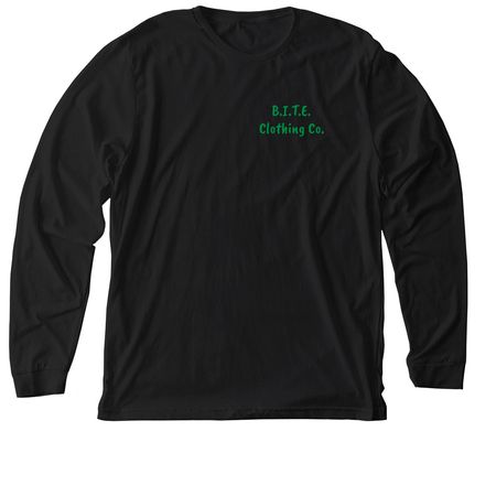 The Bear&nbsp;, a Solid Black Blend Premium Long Sleeve Tee