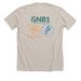 Connected by GNB1 T-Shirt, a Heather Dust Premium Unisex Tee (back-view)