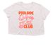 Poolside Moms Club, a Heather Dust Women?s Flowy Cropped Tee