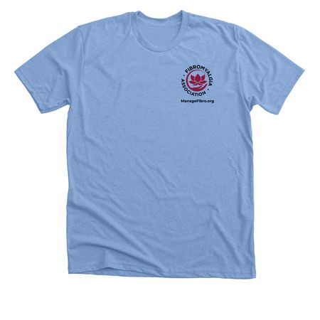 25th Fibromyalgia Awareness Day Shirt, a Heather Carolina Blue Premium Unisex Tee