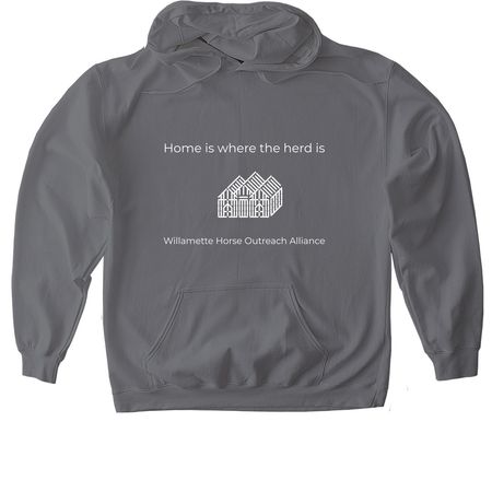 Raise the Barn ? WHOA Sanctuary Rebuild, a Charcoal Gildan Softstyle Pullover Hoodie