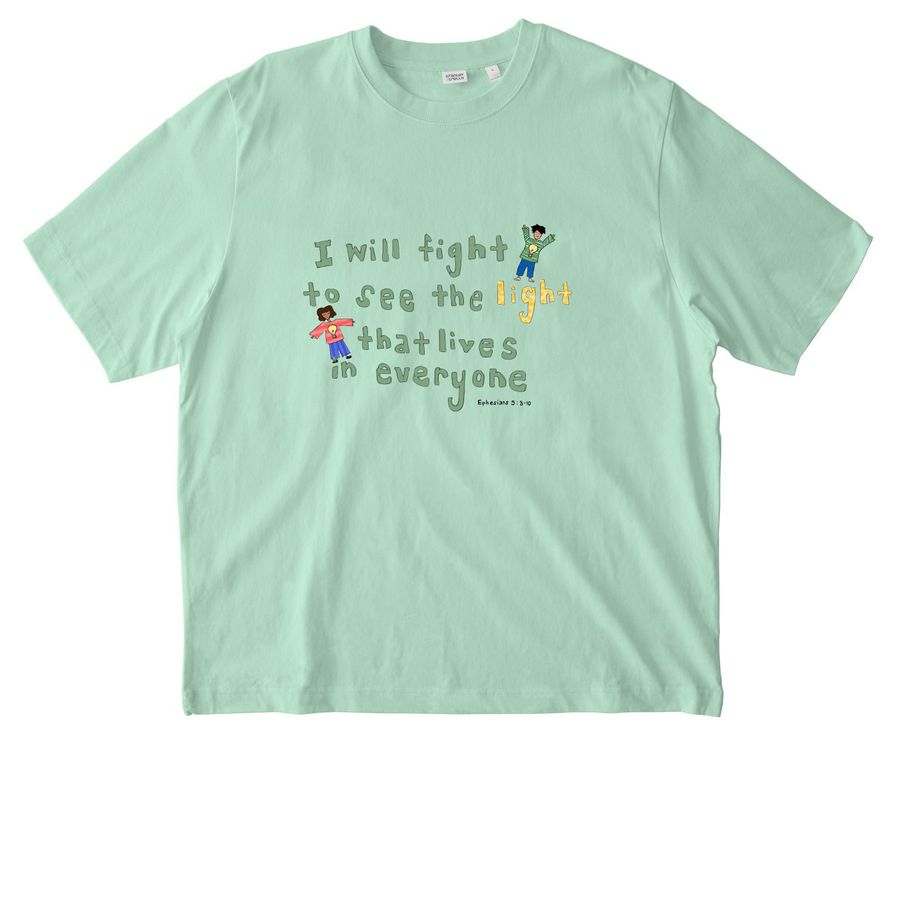 Children of light!, a Misty Jade Stanley/Stella Unisex Freestyler Heavyweight Tee