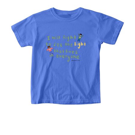Children of light!, a Flo Blue Comfort Colors Youth Tee