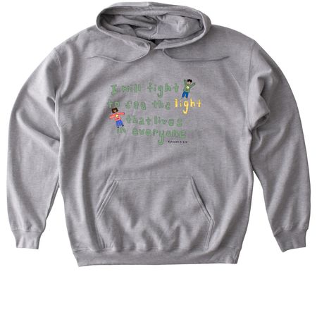 Children of light!, a Sport Grey Gildan Softstyle Pullover Hoodie