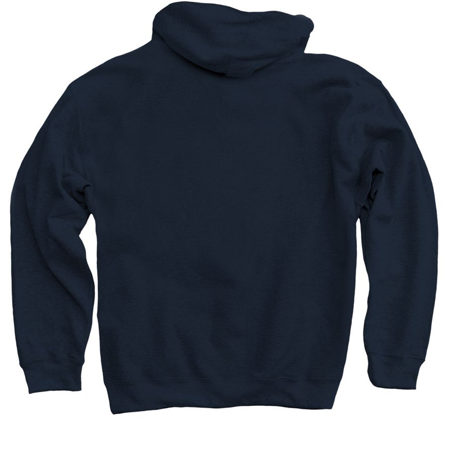 Navy Hoodie & Crew, a Navy Pullover Hoodie (back-view)