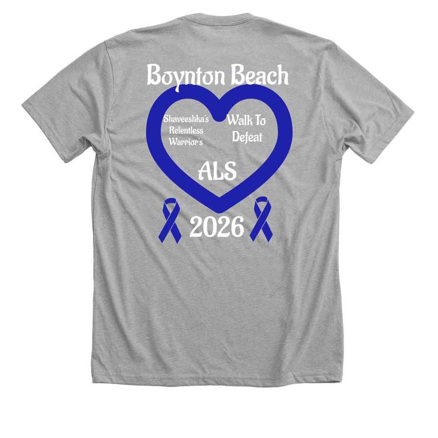 Sailing Until We Find A Cure, a Athletic Heather Premium Unisex Tee (back-view)