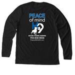 Adopt All Dogs, a Solid Black Blend Premium Long Sleeve Tee (back-view)