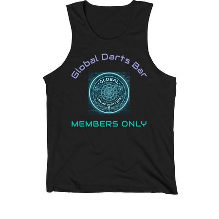 Get your Darts Bar Gear, a Black Premium Cotton Tank