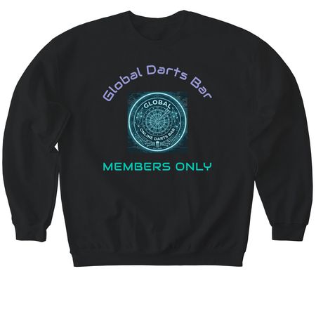 Get your Darts Bar Gear, a Black Softstyle Crewneck Sweatshirt