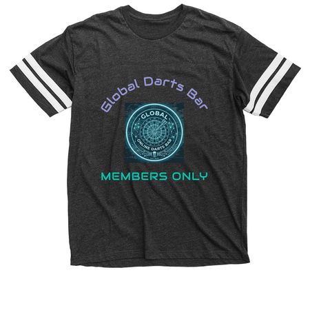 Get your Darts Bar Gear, a Vintage Smoke / White Football Jersey Tee