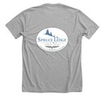Spruce ledge ROUND 3, a Athletic Heather Premium Unisex Tee (back-view)
