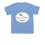 Spruce ledge ROUND 3, a Carolina Blue Youth Unisex Tee (back-view)