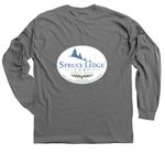 Spruce ledge ROUND 3, a Charcoal Classic Long Sleeve Tee (back-view)