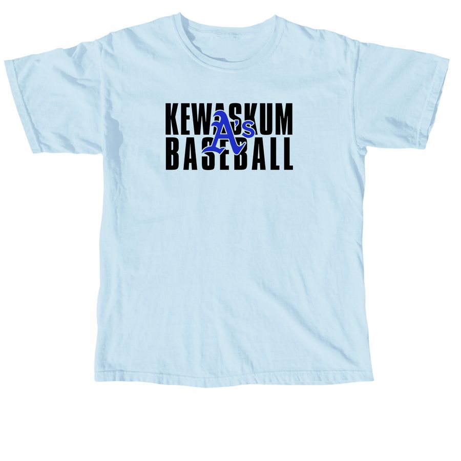 Kewaskum A's Classic Line, a Chambray Comfort Colors Unisex Tee
