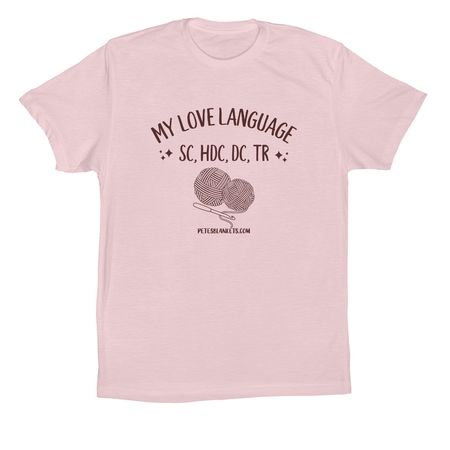 Love Language., a Soft Pink Premium Cotton Tee