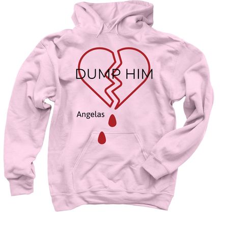 Angelas, a Light Pink Pullover Hoodie