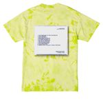 Help Ludwig Find His Way Home, a Lemon Lime Crystal Tie Dye Tee (back-view)