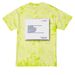 Help Ludwig Find His Way Home, a Lemon Lime Crystal Tie Dye Tee (back-view)