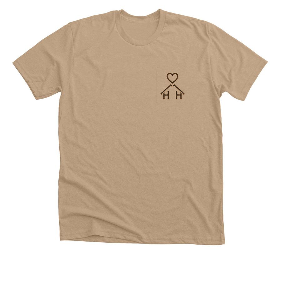 HHHH&nbsp;, a Heather Sand Dune Premium Unisex Tee