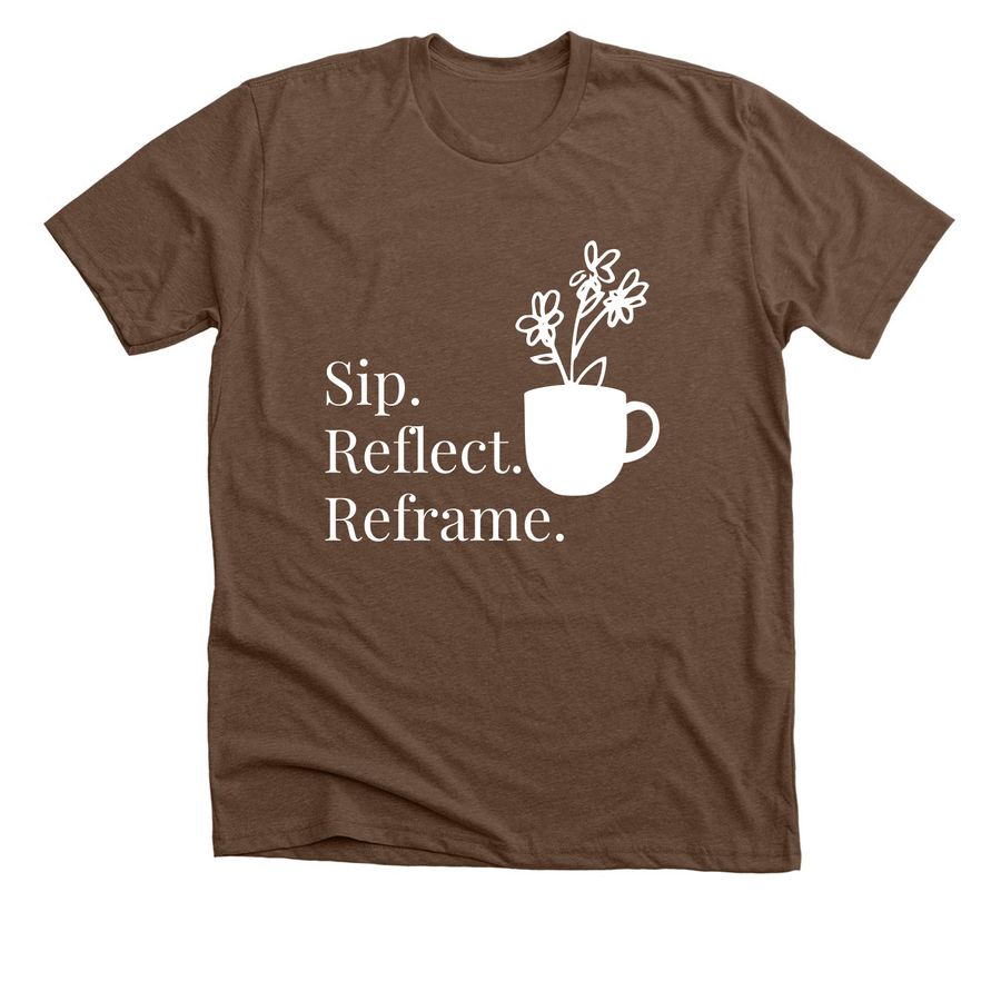 Coffee & CBT, a Heather Brown Premium Unisex Tee