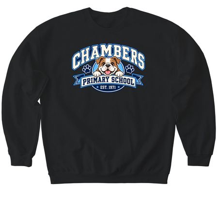 Chambers Staff, a Black Softstyle Crewneck Sweatshirt