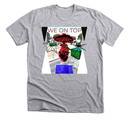 JAH RED, a Athletic Heather Premium Unisex Tee