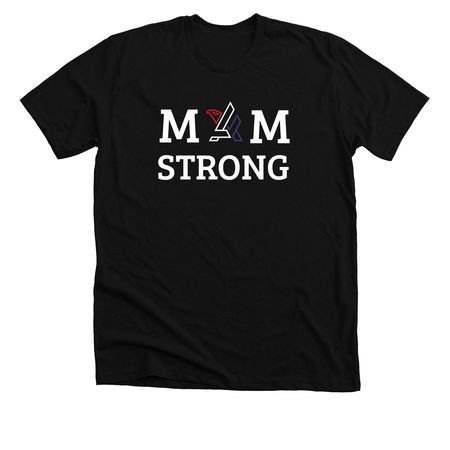 MOM STRONG, a Solid Black Blend Premium Unisex Tee