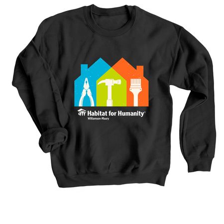 Impact in Action, a Black Crewneck Sweatshirt