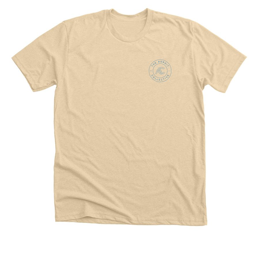 Beachy Keen (BACK DESIGN), a Heather Soft Cream Premium Unisex Tee