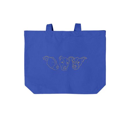 Ruby Trio Tote, a True Royal Cotton Canvas Tote Bag