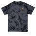 Tie Dye Flag N' Badge, a Black Crystal Tie Dye Tee