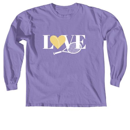Net Glow, a Violet Comfort Colors Long Sleeve Tee