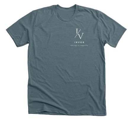InVox Slash, a Heather Slate Premium Unisex Tee