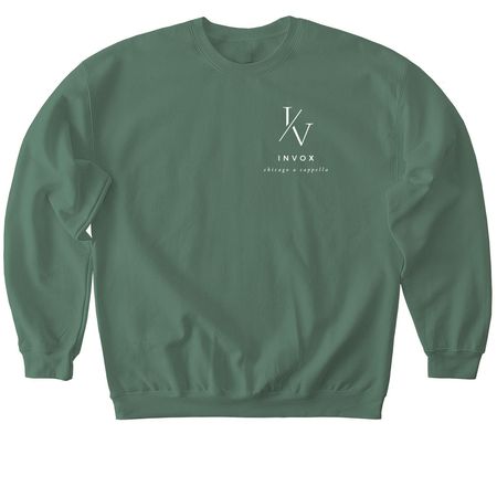 InVox Slash, a Military Green Softstyle Crewneck Sweatshirt