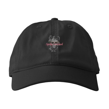Haunting Hats, a Black Printed Eco Baseball Cap